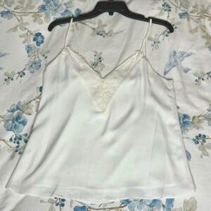 White lacy tank top